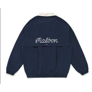 Malbon Golf Haider Pullover Double Layered Navy Blue Size XL New Deadstock